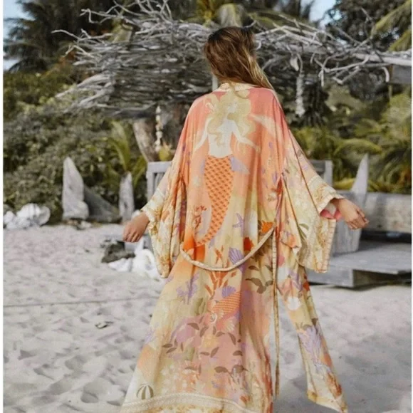 BNWT Authentic Spell Maxi Robe Madison